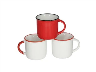 Pob Mwg Enamel Ceramig Gwydr