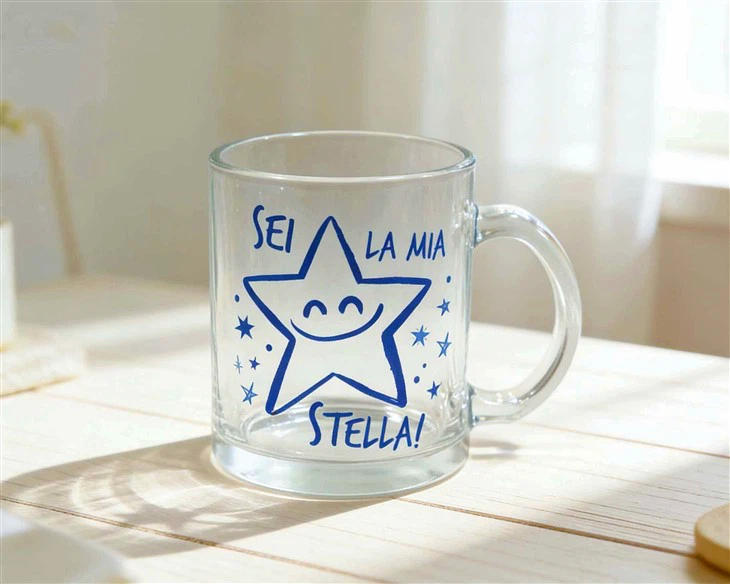 11oz Printed Glass Mug best